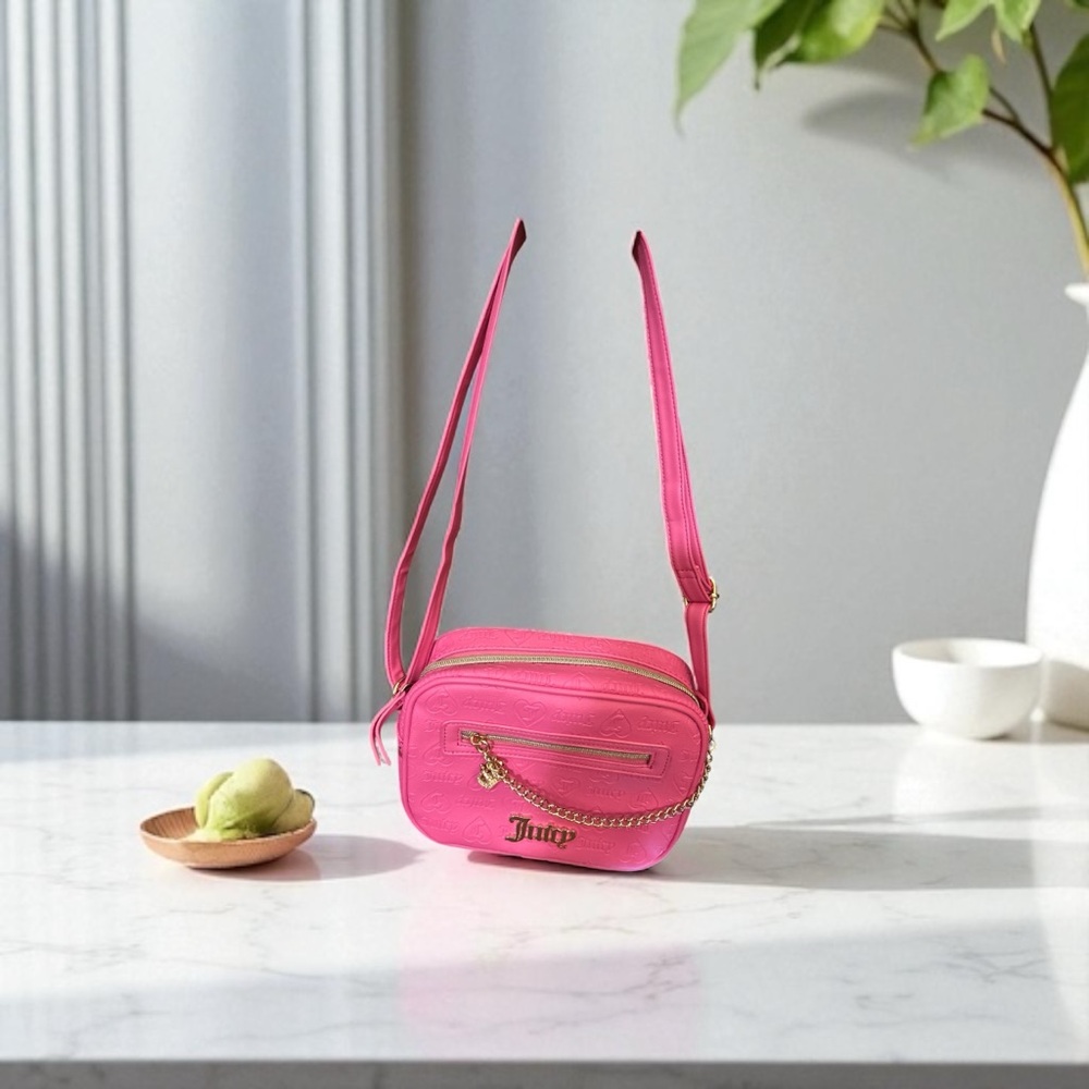 Juicy Couture Vibrant Pink Crossbody Bag
